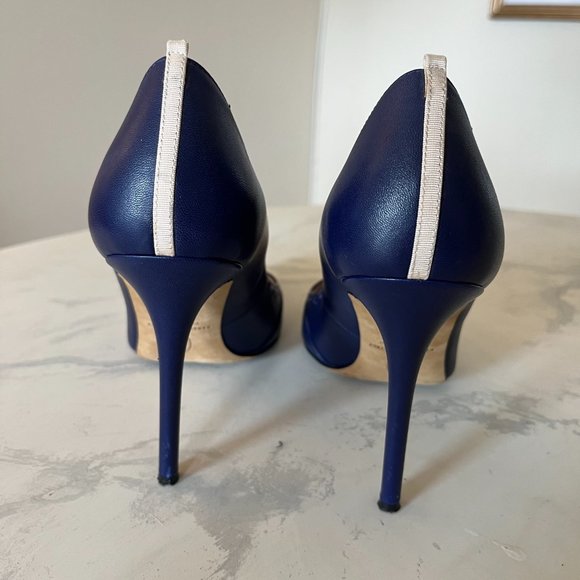 SJP by Sarah Jessica Parker T Strap Heel - Purple Leather 9.5 - Picture 5 of 15